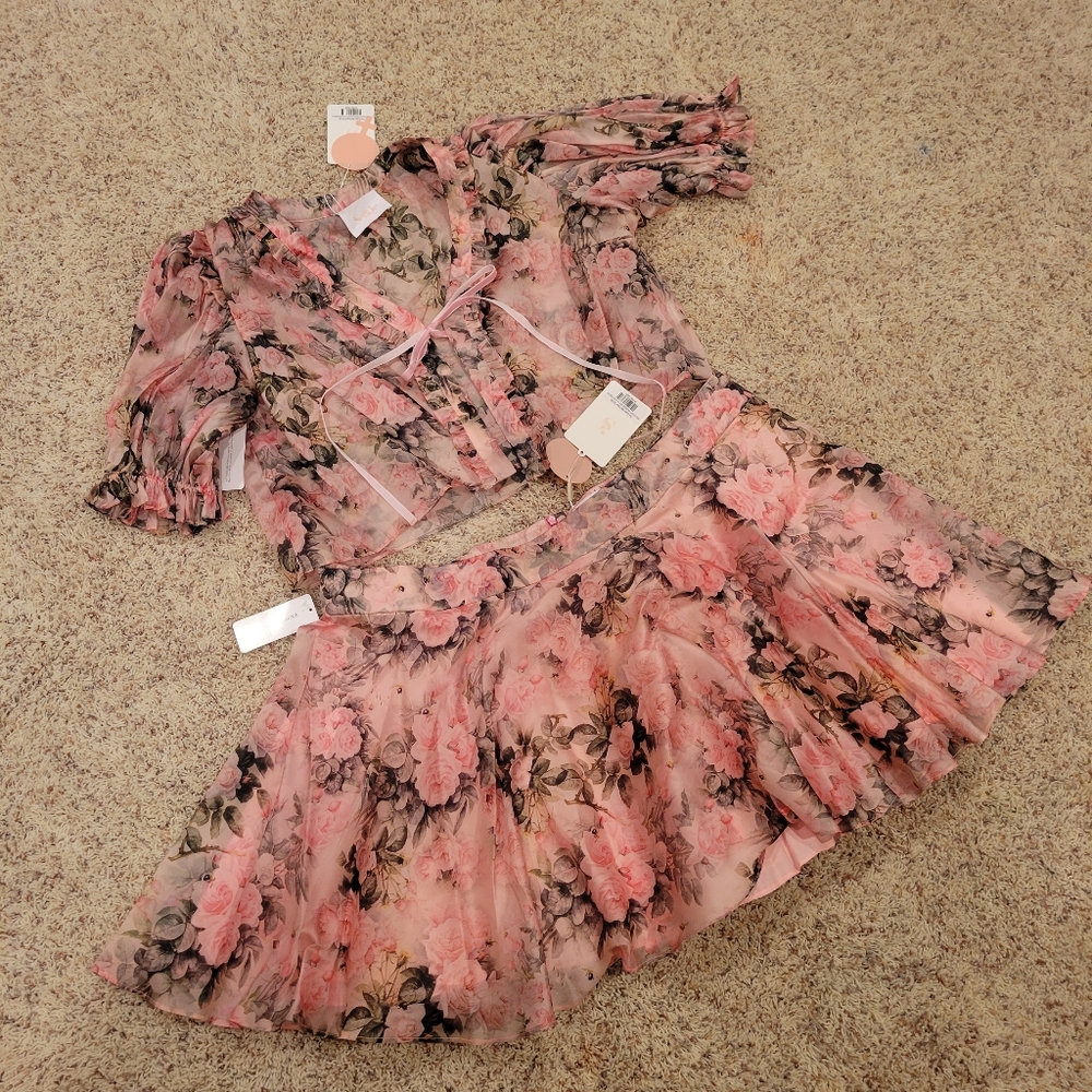SELKIE SILK "PAPER DOLL" TWO PIECE SET NWT